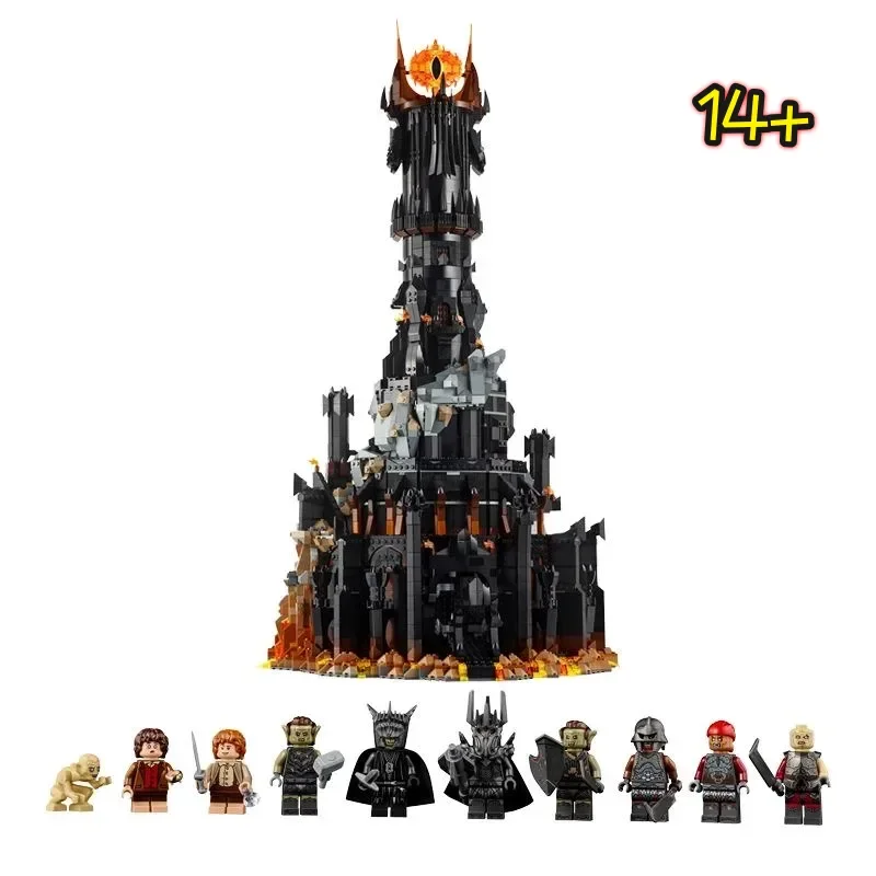 

Новый конструктор Disney 10333 «Глаз Саурона», 5471 деталь, модель «Черная башня», игрушка-подарок для мальчиков и взрослых на день рождения