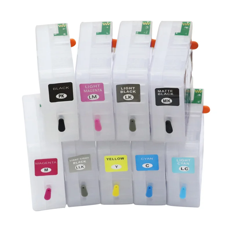 T8501-T8509 Capacity 80ml Refillable Empty Ink Cartridge Compatible for Epson SureColor P800 SC-P800 Printer