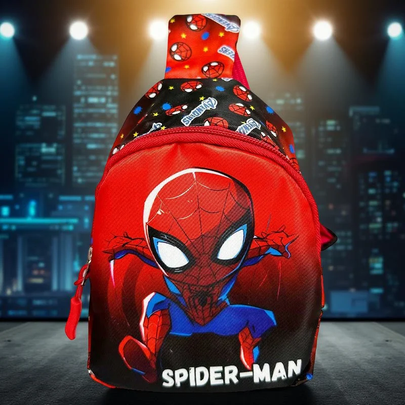 

Регулируемая сумка через плечо «Человек-паук» — легкая нейлоновая дорожная поясная сумка с застежкой-молнией для ежедневного использования, портмоне, сумка