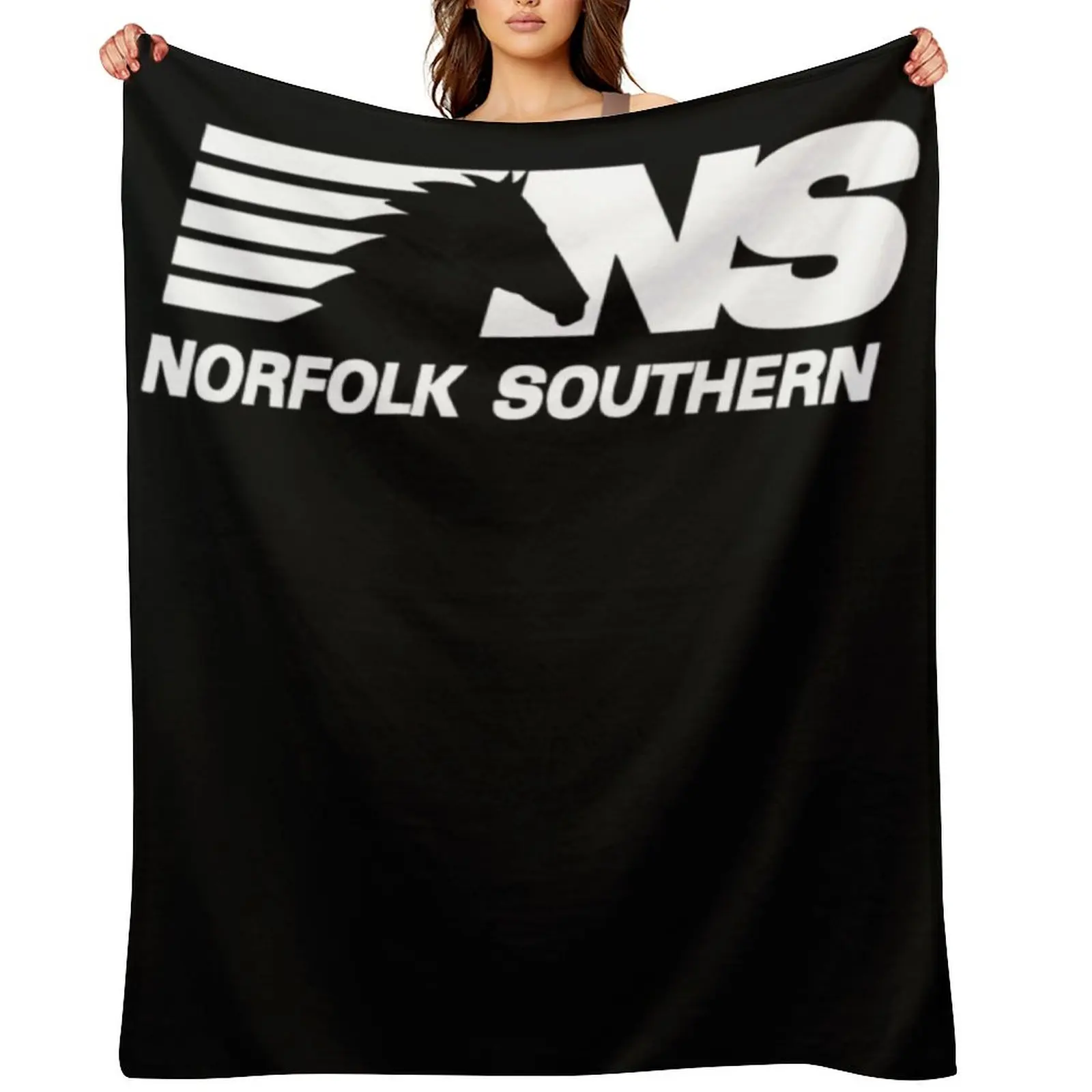 Norfolk Southern Railway Throw Blanket christmas gifts Flannels Vintage Thins Blankets