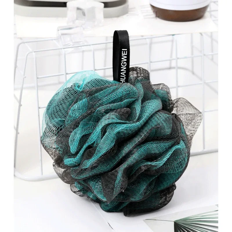 Environmentally friendly PE material dual color set soft adult bath ball bath flower bath ball rub back bath flower bath ball