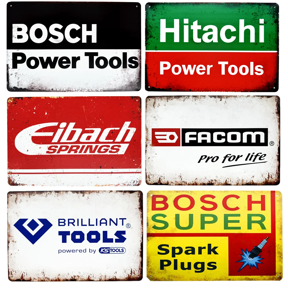 

Vintage Metal Garage Signs, Hand Tools, Car Parts, Tin Sign, Art Decor