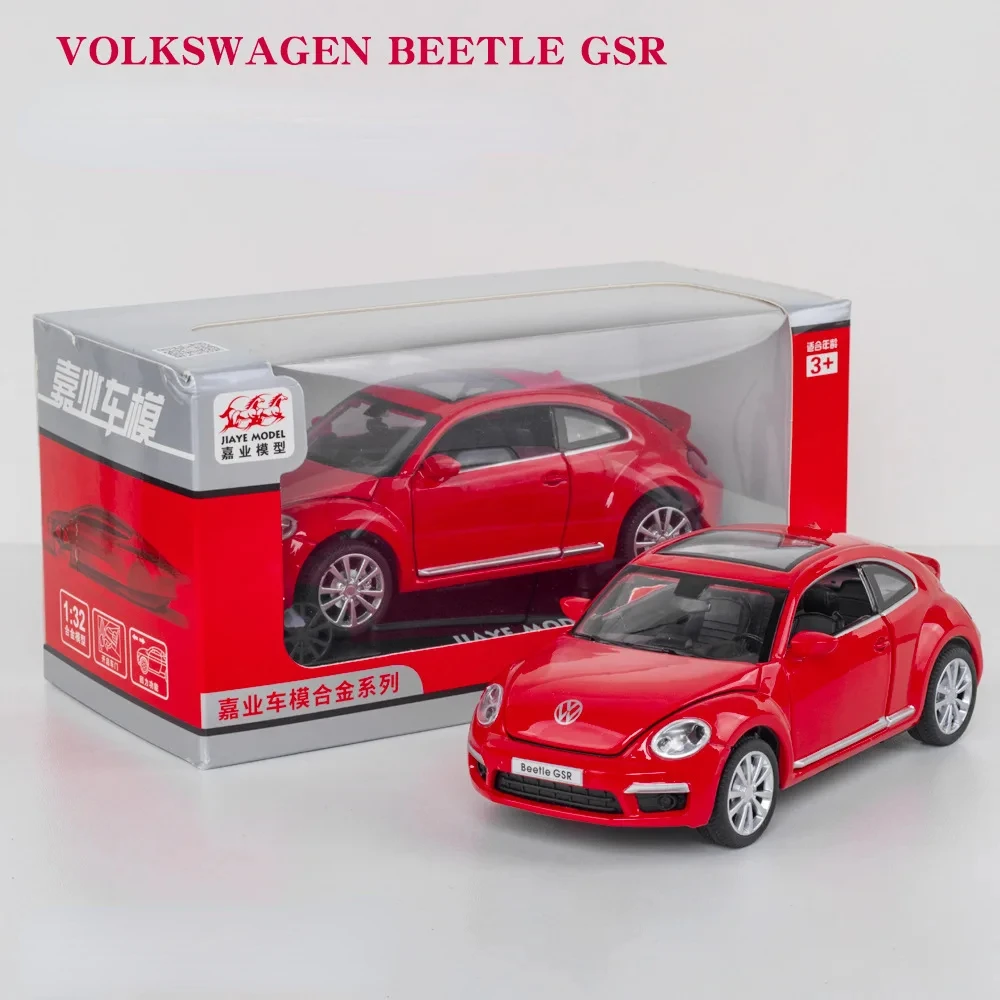 1:32 VOLKSWAGEN Beetle GSR High Simulation Diecast Car Metal Alloy Model Car Children\'s toys collection gifts A134