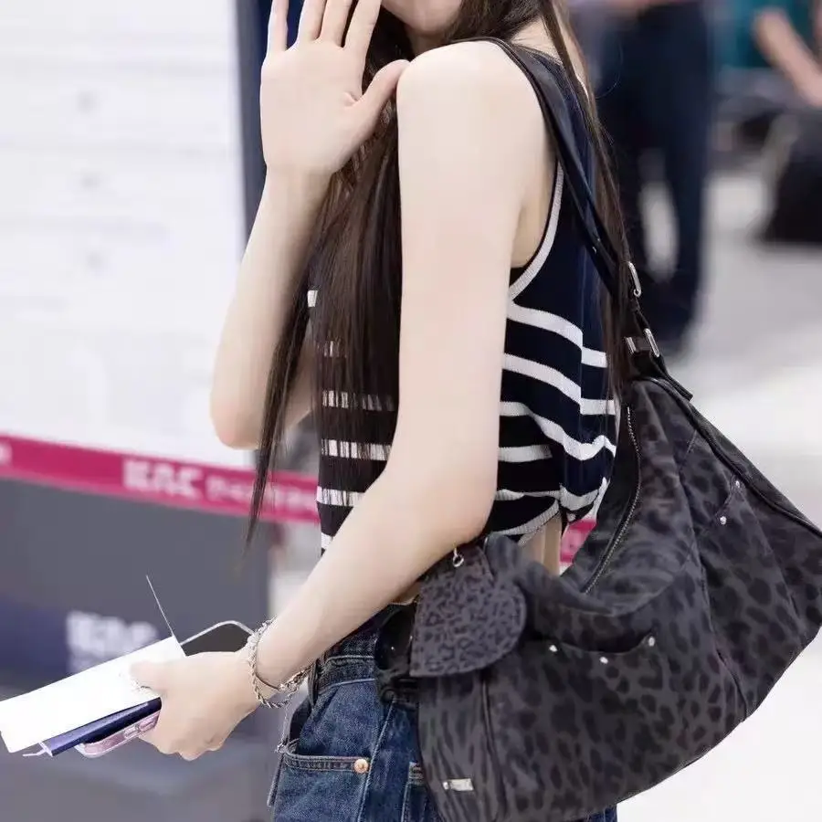 Fennec Korea Leopard Print Bag Versatile Crossbody Shoulder Bag