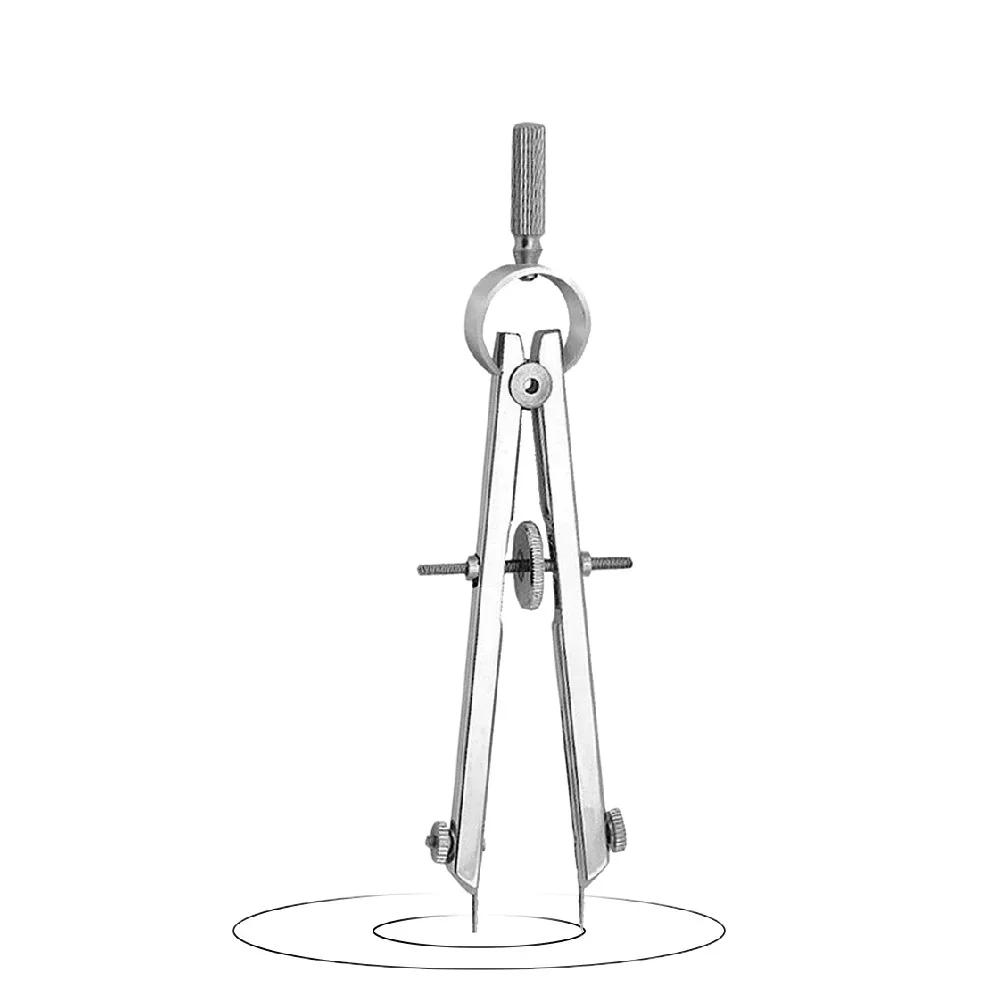 

Professional Protractor Spring Calipers Divider Compass Jewelry Tool for Solid and Plane Precis