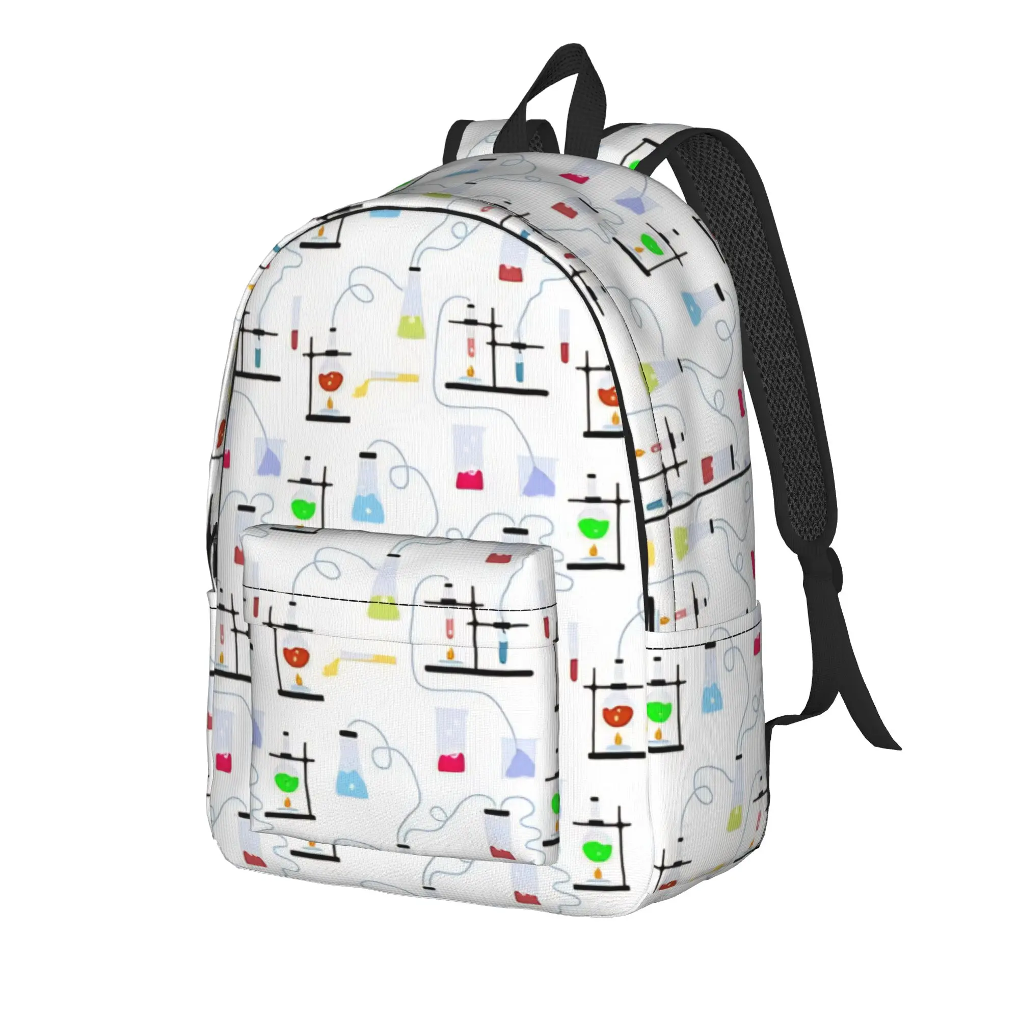 Chemistry Science Test Tubes Lab School Subject Backpack  Camping Backpacks Boy Girl Large High School Bags Novelty Rucksack
