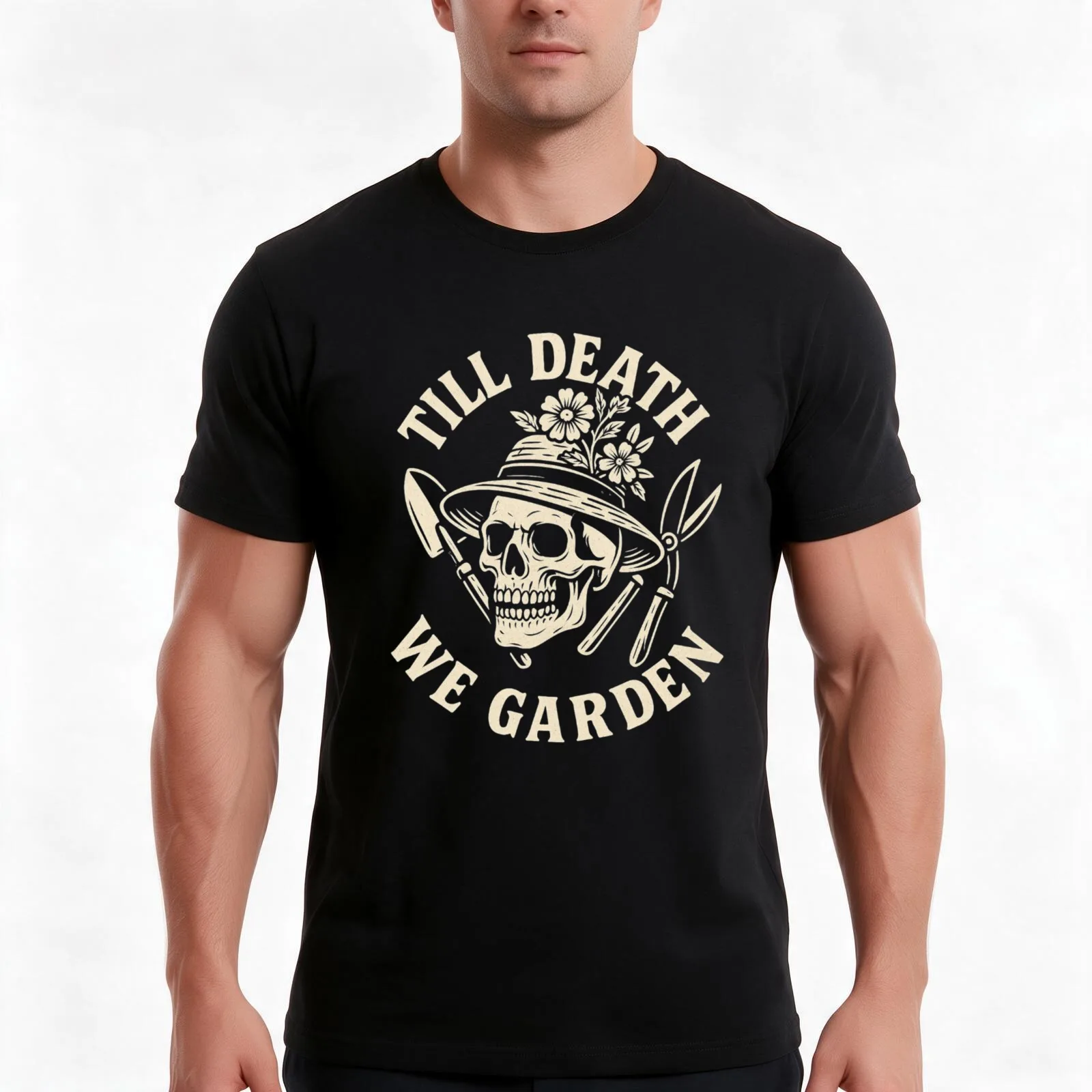 Dead Serious About Plants T-Shirt, Summer Casual Cotton Tee, Oversized Streetwear Tops, Vintage Graphic Print, Unisex Men Women