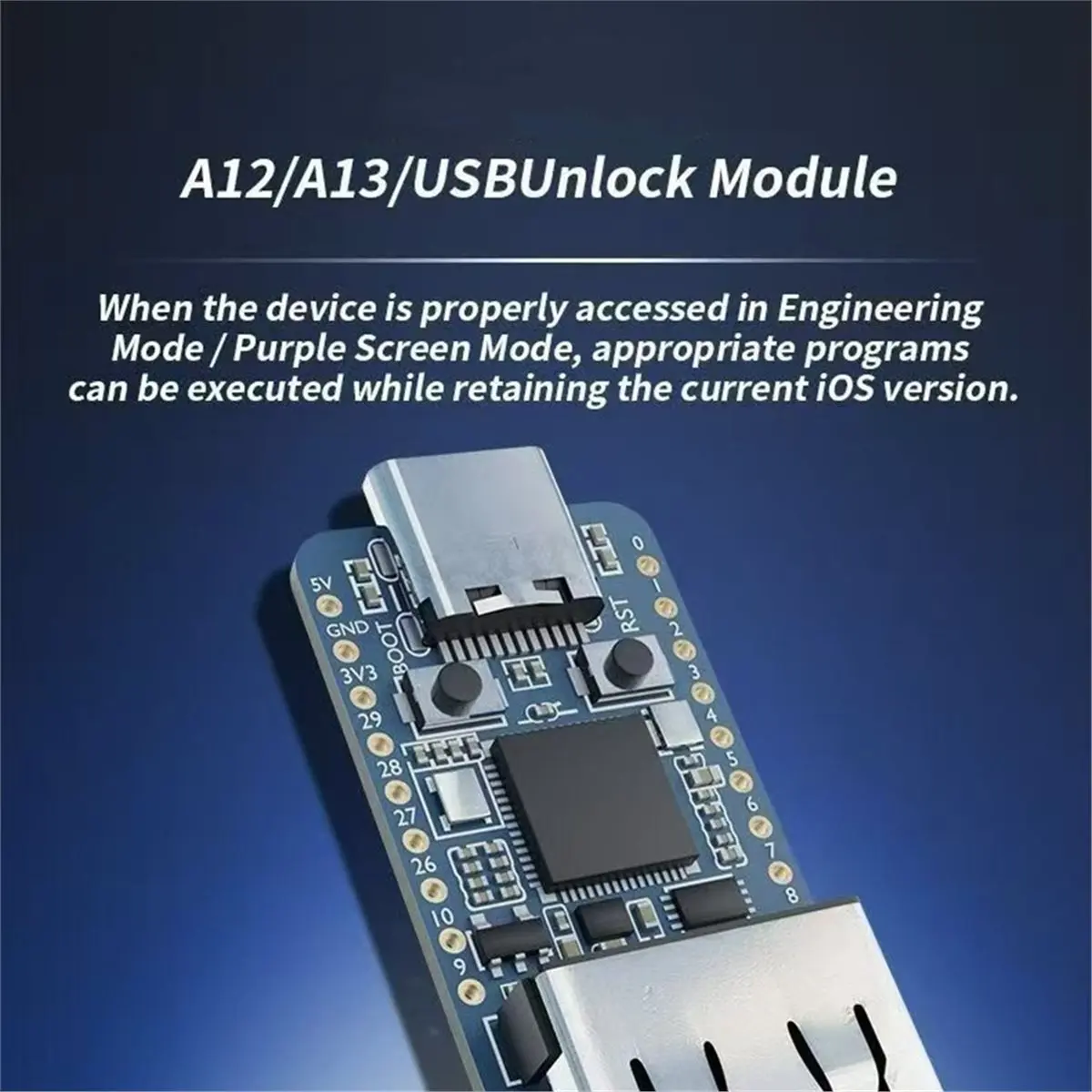 USB Unlock Tool Type-C A12/A13 Chip Engineering Mode Device / USB Screen Module Mobile Phone Debugging Module