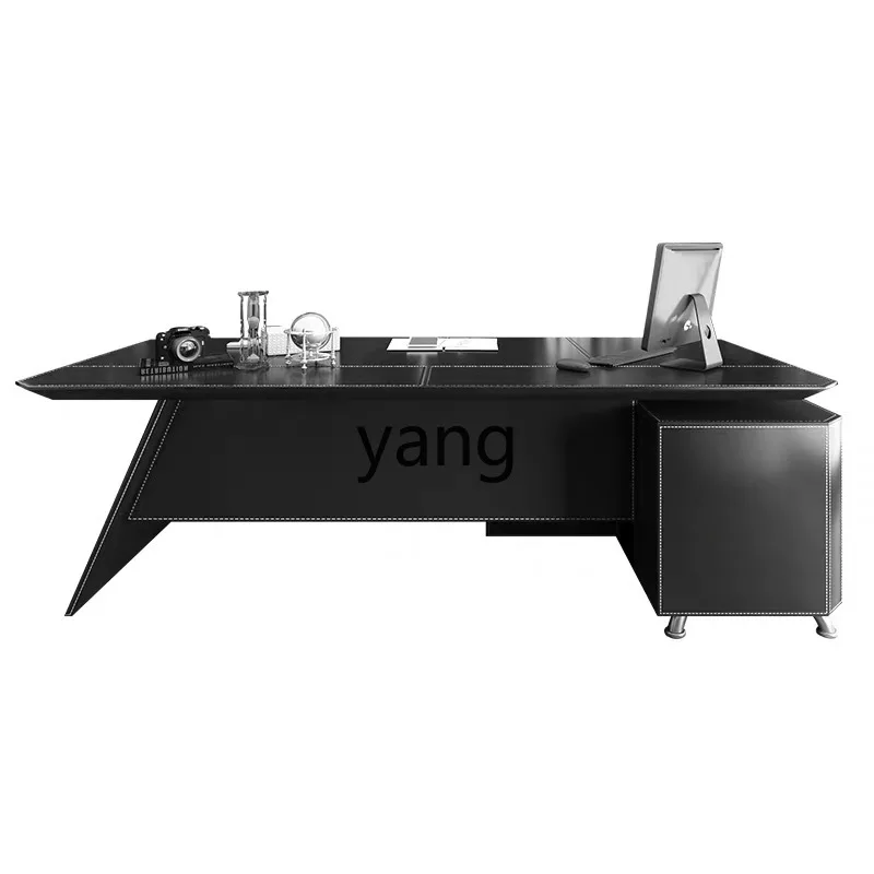 

LTT simple modern high-end office president desk and chair combination