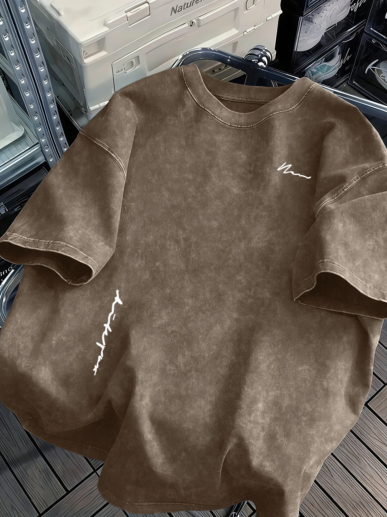 Simplified Letter Composition Washed Mans T-Shirts Hip Hop Breathable T-Shirt Unisex Cotton Clothes Unisex Casual Oversize Top