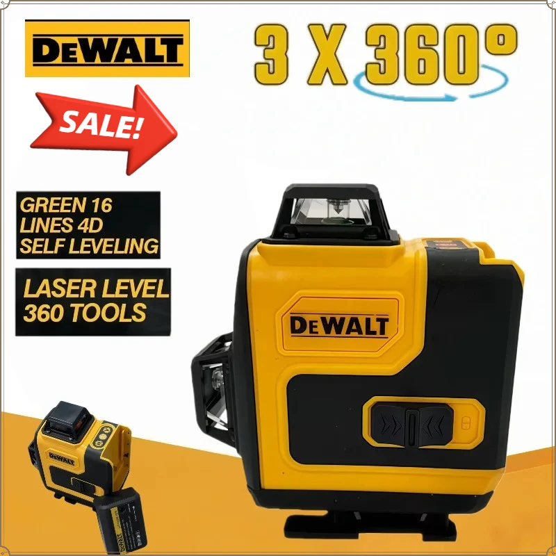 

Новый лазерный уровень Dewalt 360°, зеленый, 16 линий, 4D, самовыравнивающийся, 360° по горизонтали и вертикали, сверхмощный луч, строительные инструменты