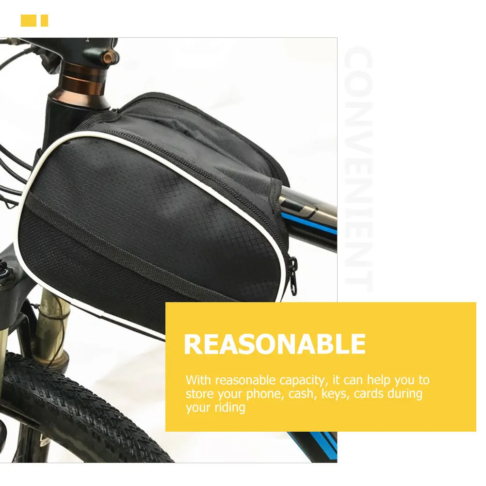 

Bike Front Frame Bag Tops Tube Bike Phone Bag Large Capacity Wear-Resistant Portable Cycling Outdoor Riding Equipment