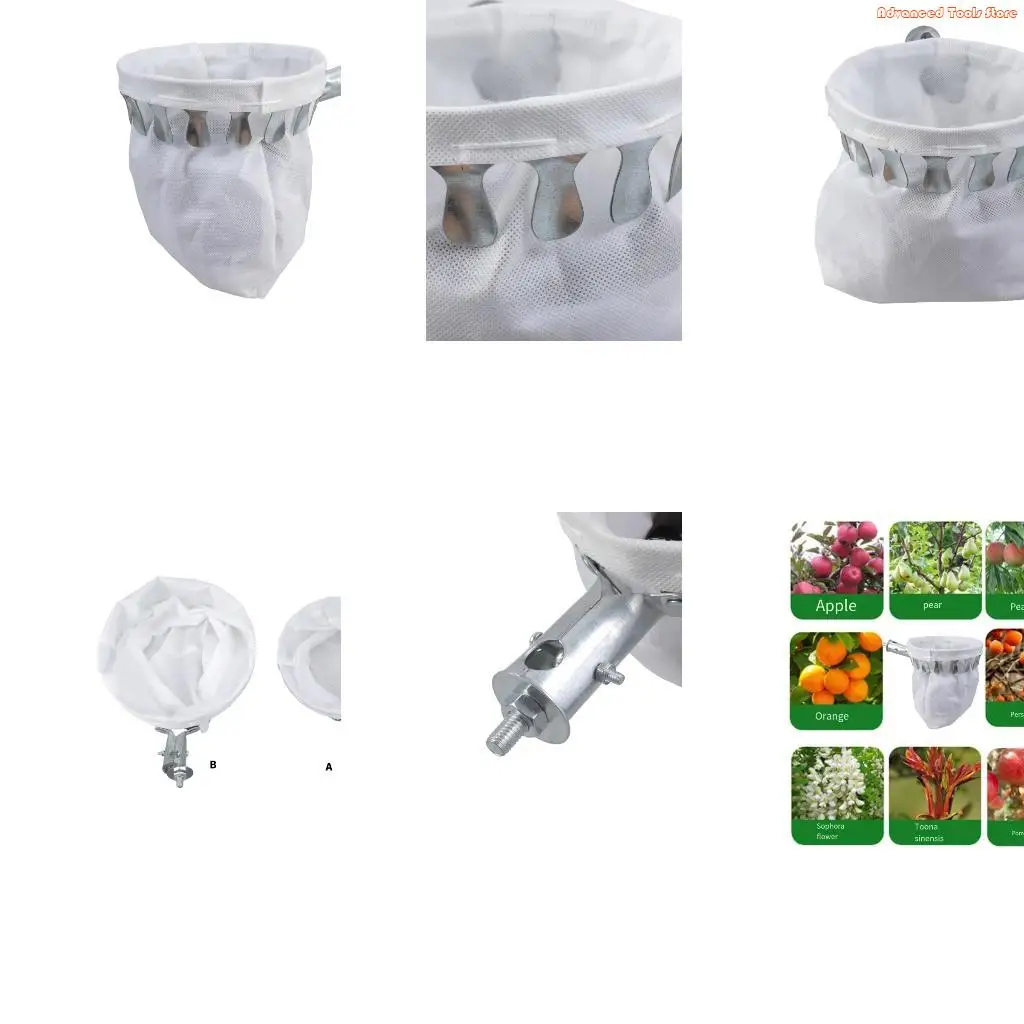 

Fruit Picking Head Basket Fruit Picking Tool with Basket Lemon Picking Rod Tool W91B