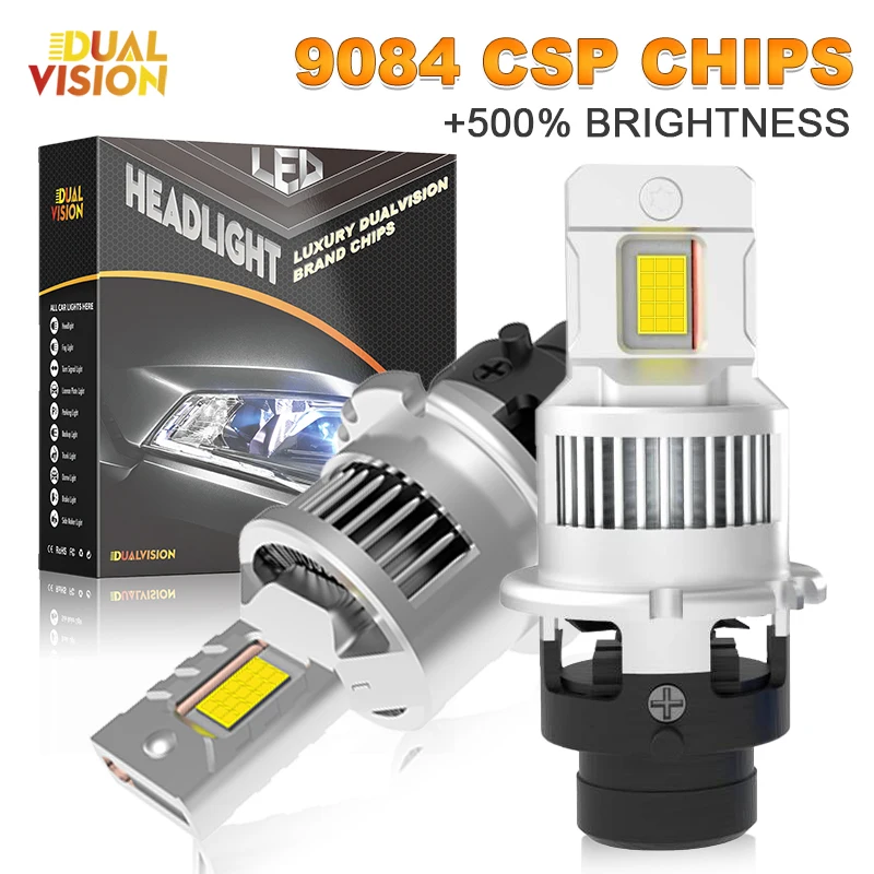 

300W D2S D4S 1:1 LED Headlights Canbus HID D2R D4R Replaceable Kit Xeon LED 30000LM Two sided CSP Chip 6000K Car Lamp Auto Light