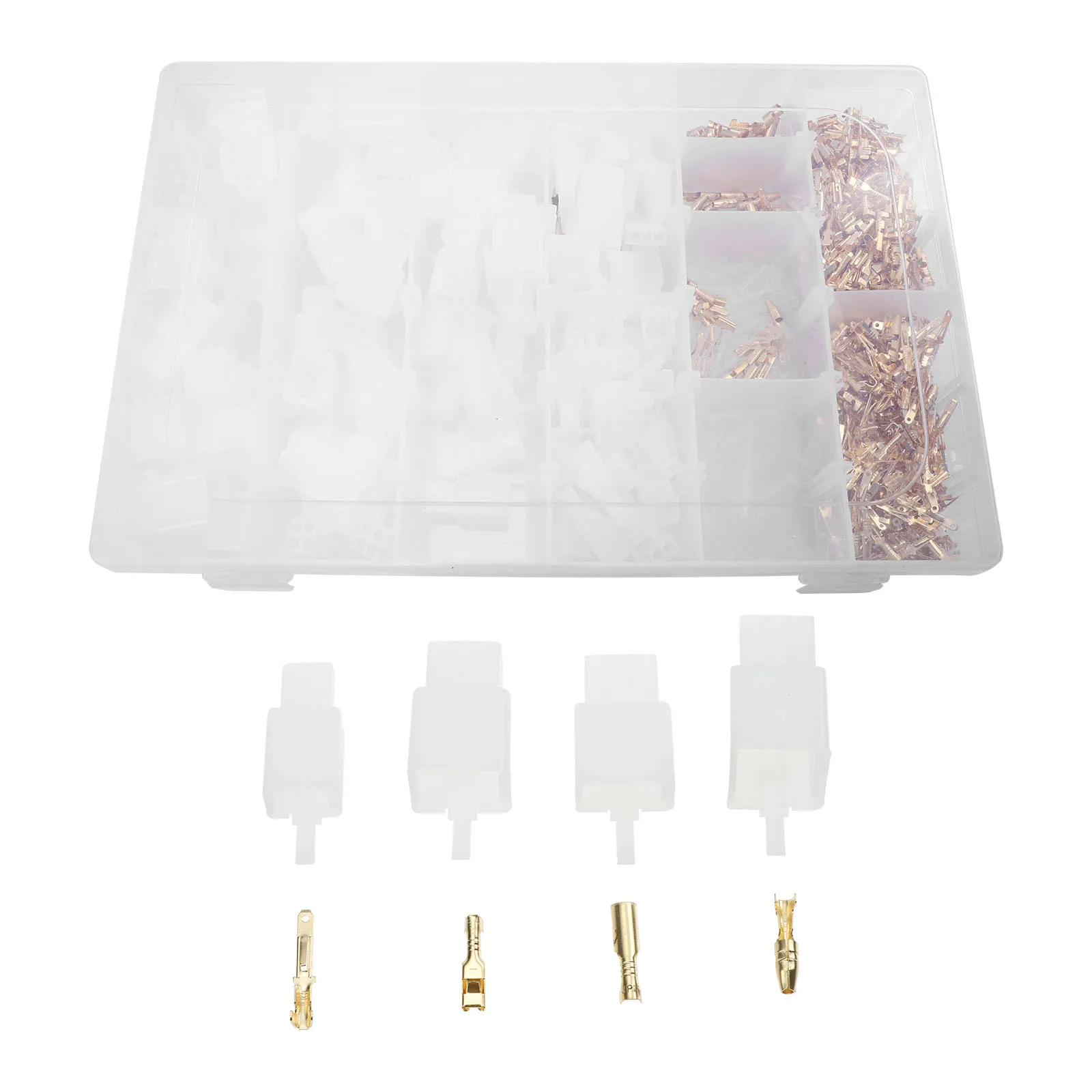 

High Quality Spade Connectors Cable Terminals Kit Male Female Car Electrical Wire Connector Auto Supplies Long Service Life Wide