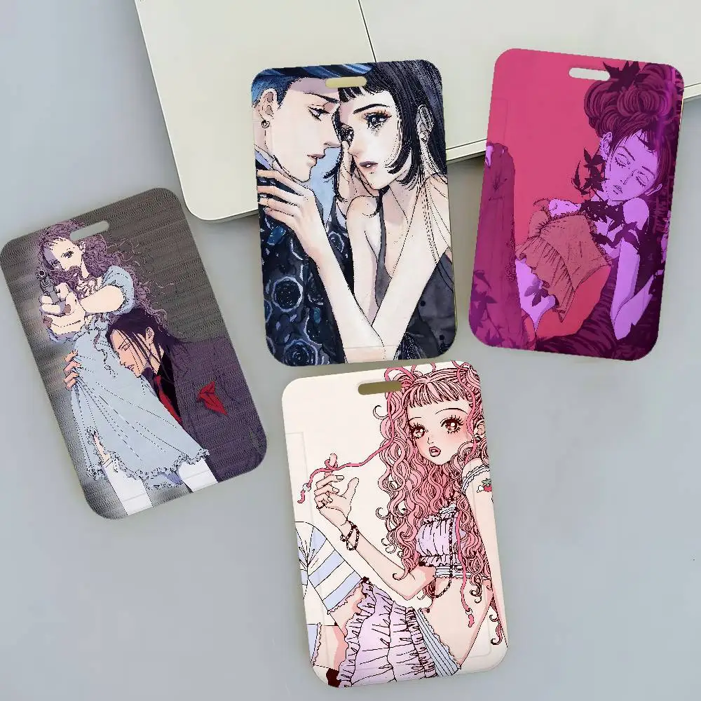 Anime Paradise Kiss Badge Holder Lanyards Keychain Women New Card Holders Neck Straps Student Credential For Gift