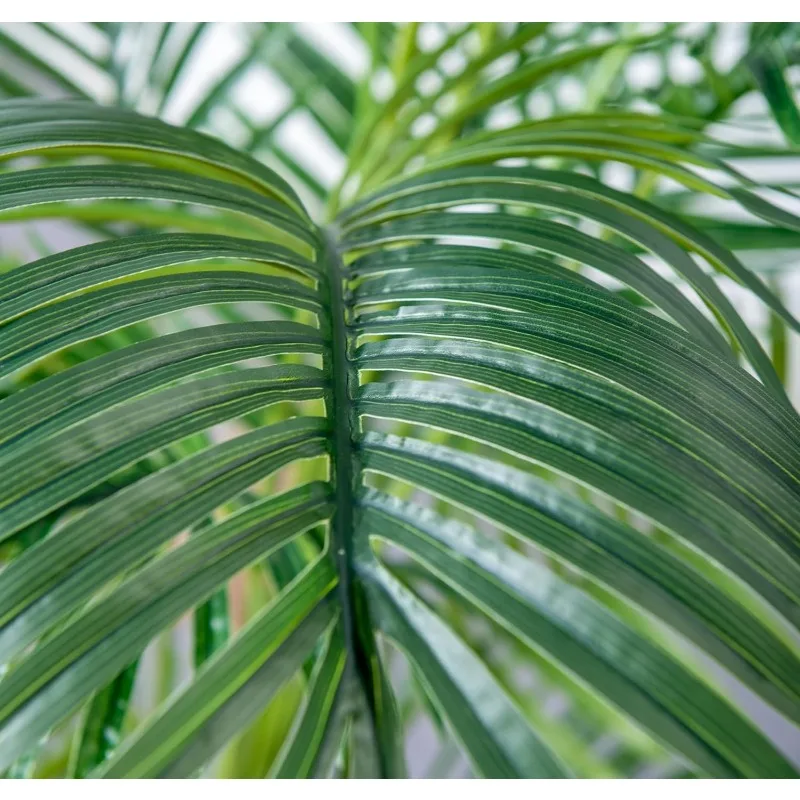 Palma artificiale da 6 piedi, 2 confezioni, pianta di palma in finto areca con foglie al tocco reale e rami regolabili, palma tropicale finta per