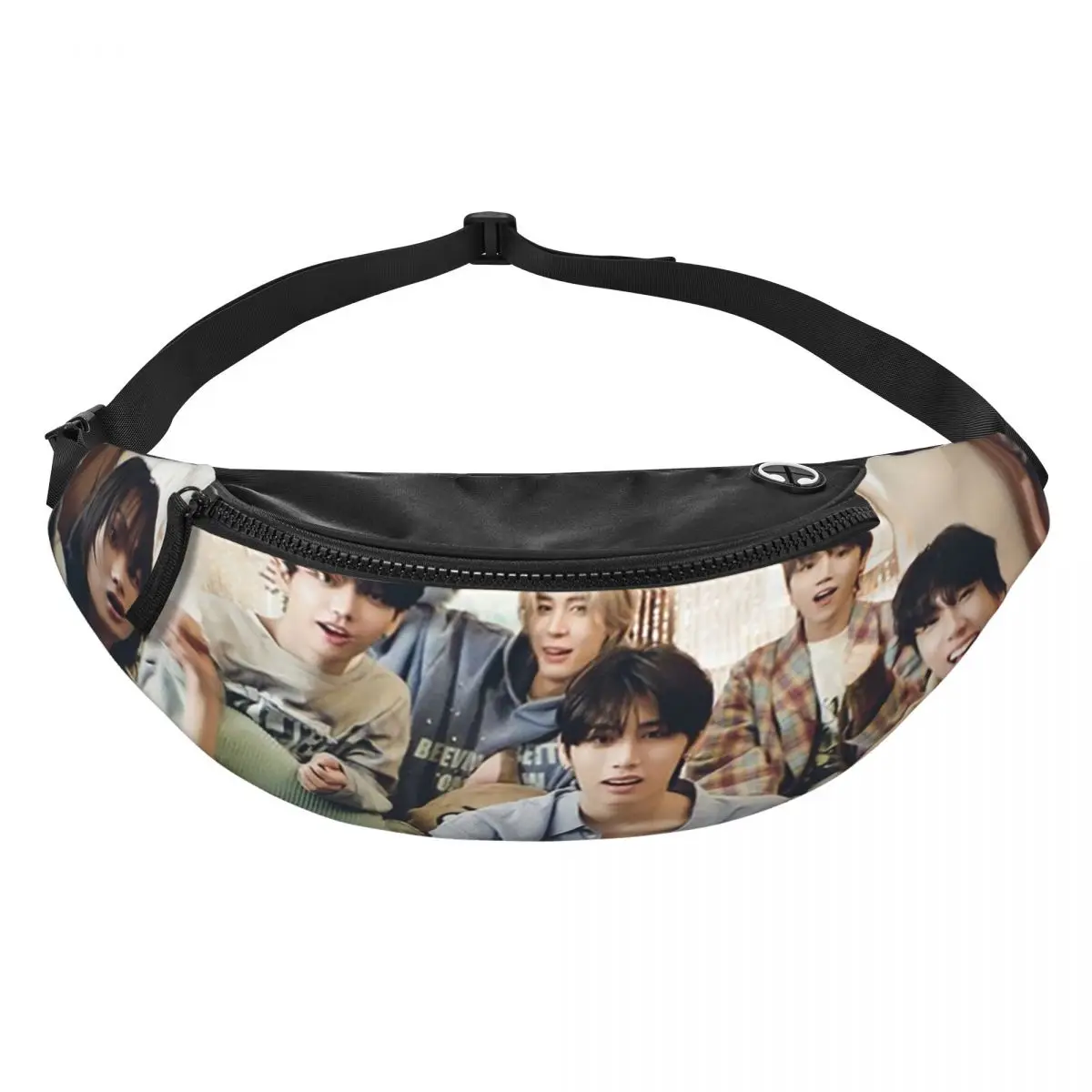 Boy Next Door KPOP Fanny Pack Hombres Mujeres Crossbody Riñonera ajustable Viaje Correr Bolsa para teléfono