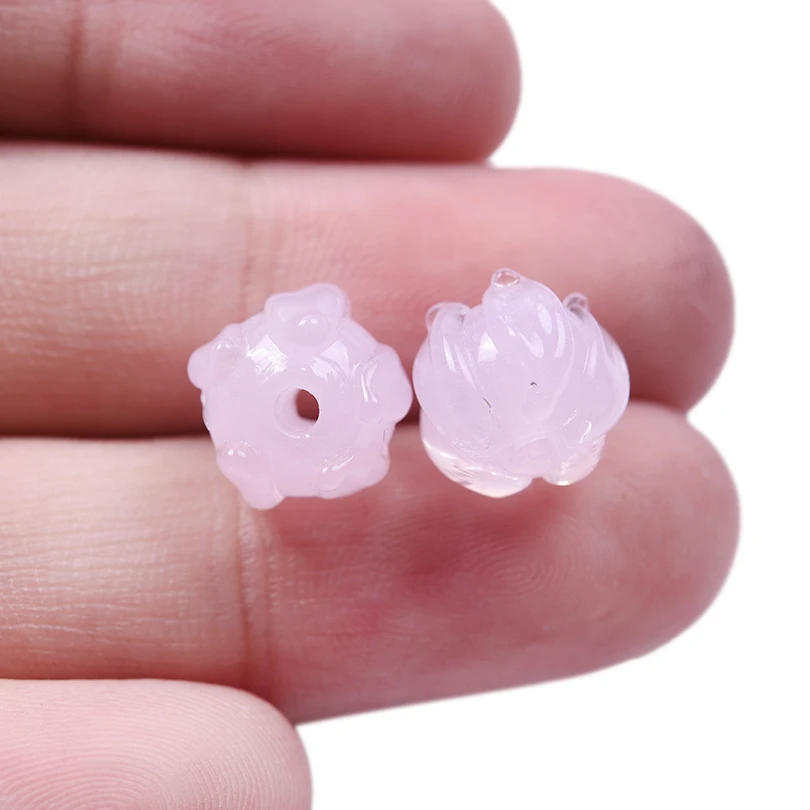 30 teile/los süße Blume Maiglöckchen Charm Anhänger für Schmuck herstellung liefert handgemachte Glas DIY Vintage Ohrringe Ergebnisse – Detail 21