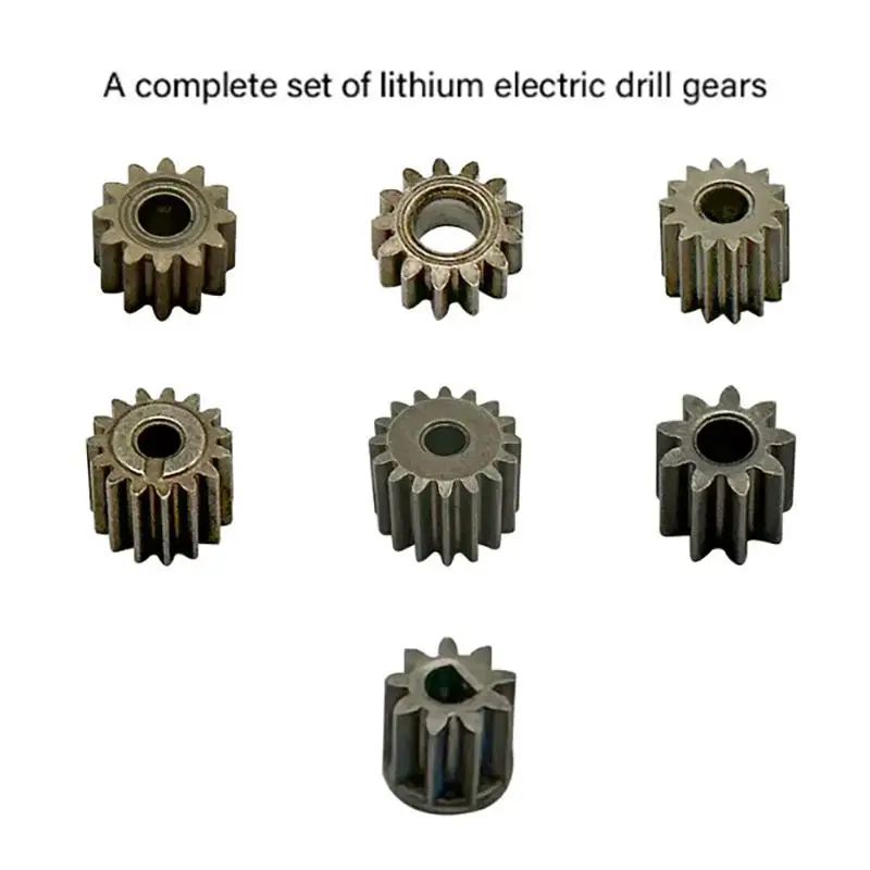 2Pcs Charging Electric Hand Drill Gear 9-16 Teeth For 550 775 Motor Shaft 3/4.9mm Lithium Battery Motor Gear