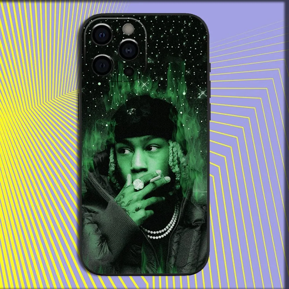 Rapper Rich A-Amiri Phone Case For iPhone 16,15,14,13,12,11,Pro,X,XS,Max,XR,Plus,Mini Soft Black Cover