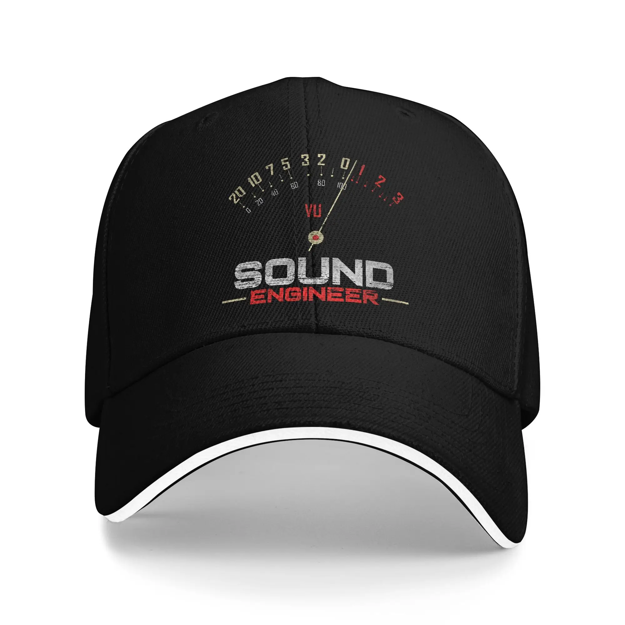 Sound Engineer VU Meter Sandwich Caps Unisex Fashion Baseball Cap Audio Stereo Music Adjustable Racing All seasons Hat Adult