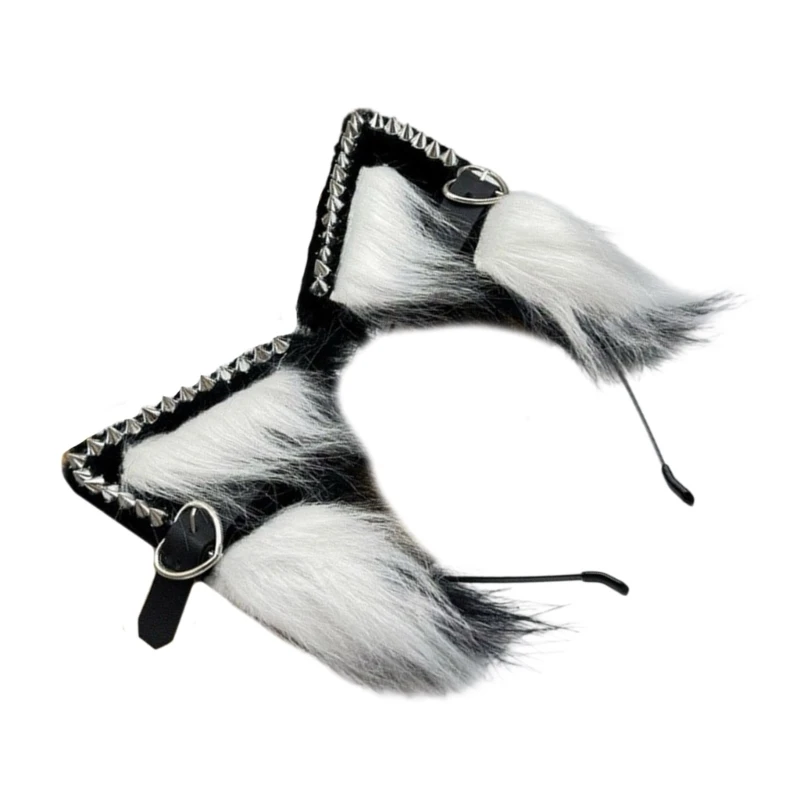 Chats renards oreilles loup bandeau Cosplay accessoires pour cheveux oreilles d'animaux cerceau cheveux