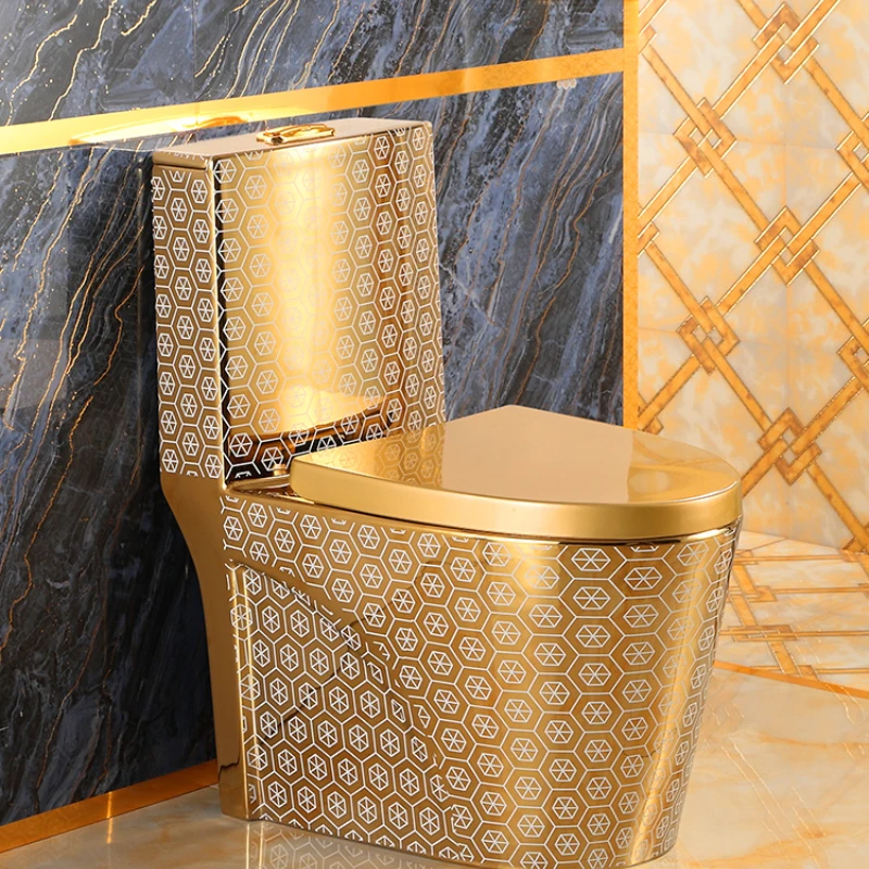 

Ceramic Soil Luxury Gold Toilet Flush Mute New Style French/European/Italian Bathroom