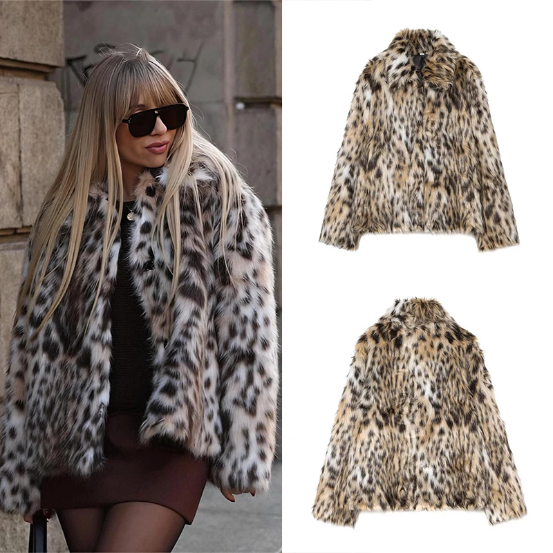 Guobioziy Women's Slim Fit Faux Fur Coat 2026 Fall/Winter New Arrival French Casual Fashion Tassel Luxury Classic High Street