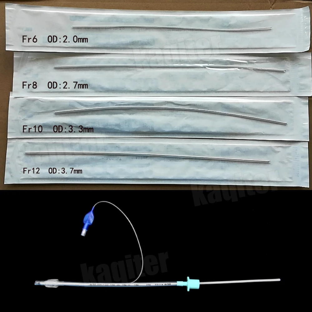 2pcs Dispossable Flexible Sterile Guide Wire Hard Endotracheal Tube Stylet For Assistance Tracheal Intubation Individual Packing