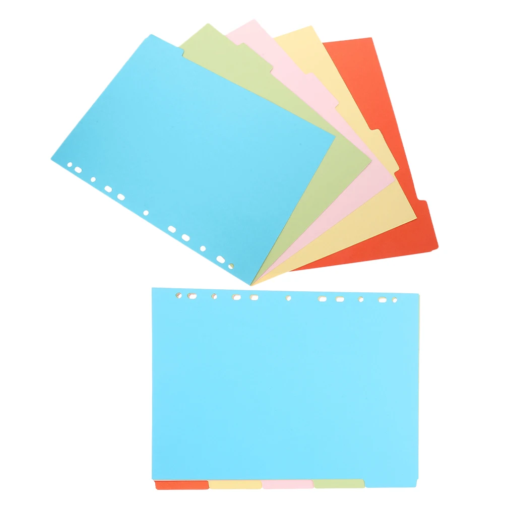 

2 Sets Index Tag Separating Pages Binder Divider Tabs Section Dividers Dividing Line A5 Notepad Binders
