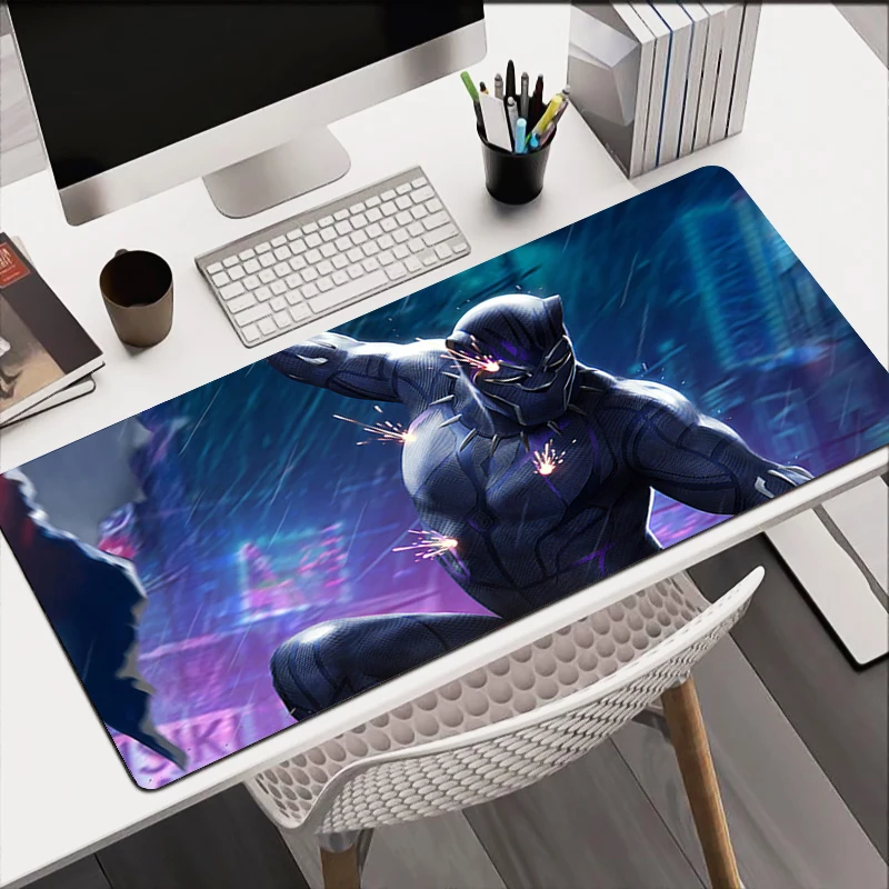 Mouse Pad Black Panther Colorful Large Keyboard Mousedesk Pad non-slip Rubber Gaming Mousepad Laptop Mouse Carpet Game Table Mat