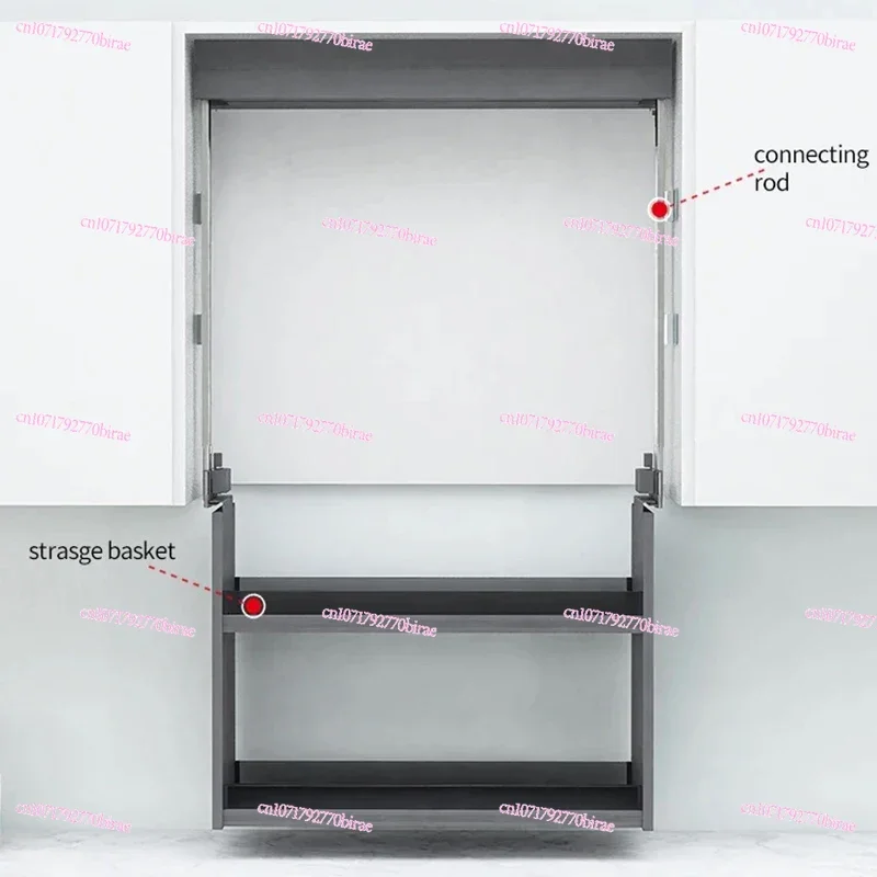 Hardware Kitchen Accessories Lift System Vertical Elevator Pull Down Shelf   Basket Storage