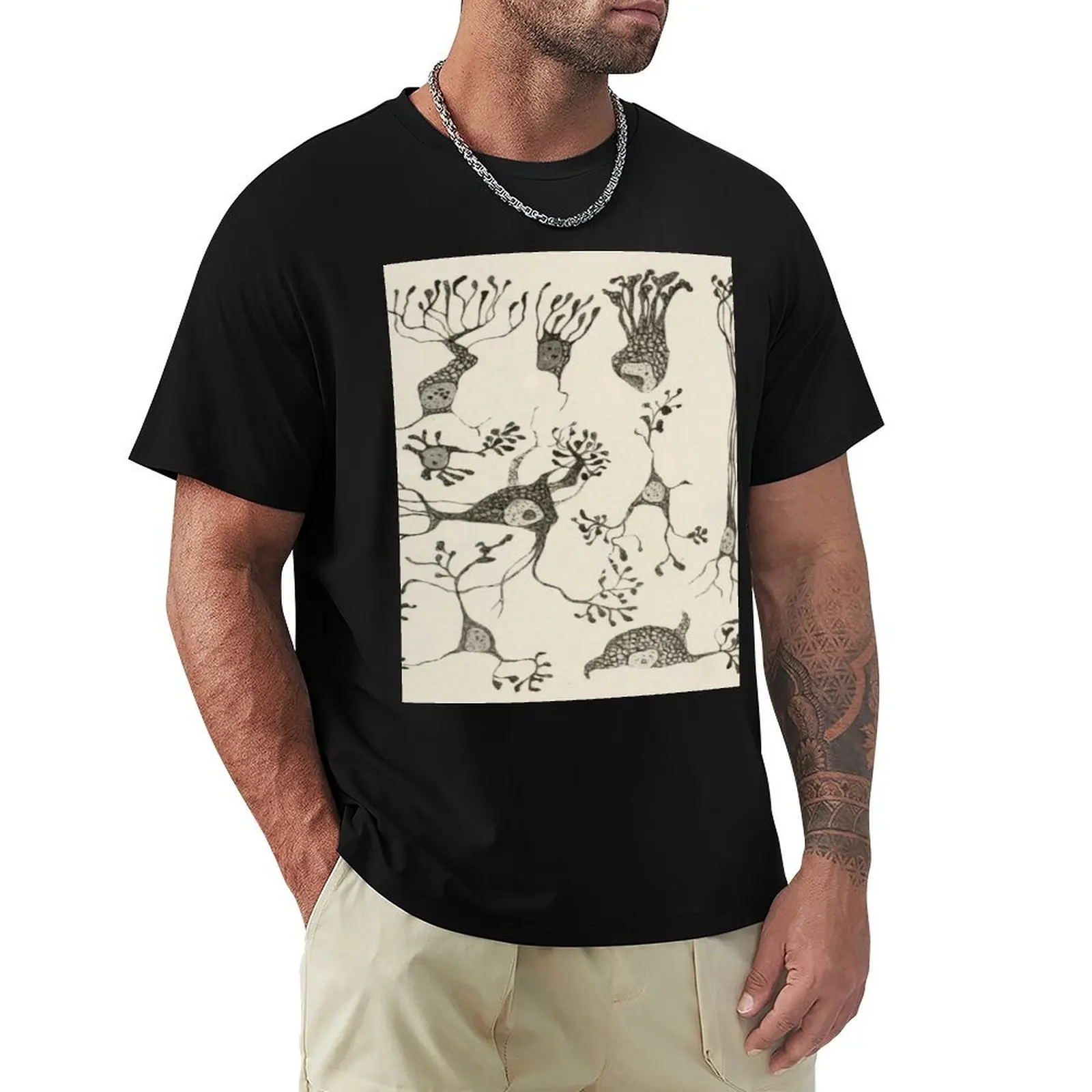 

Vintage Neuron Cells T-Shirt animal prinfor boys graphics anime shirts men
