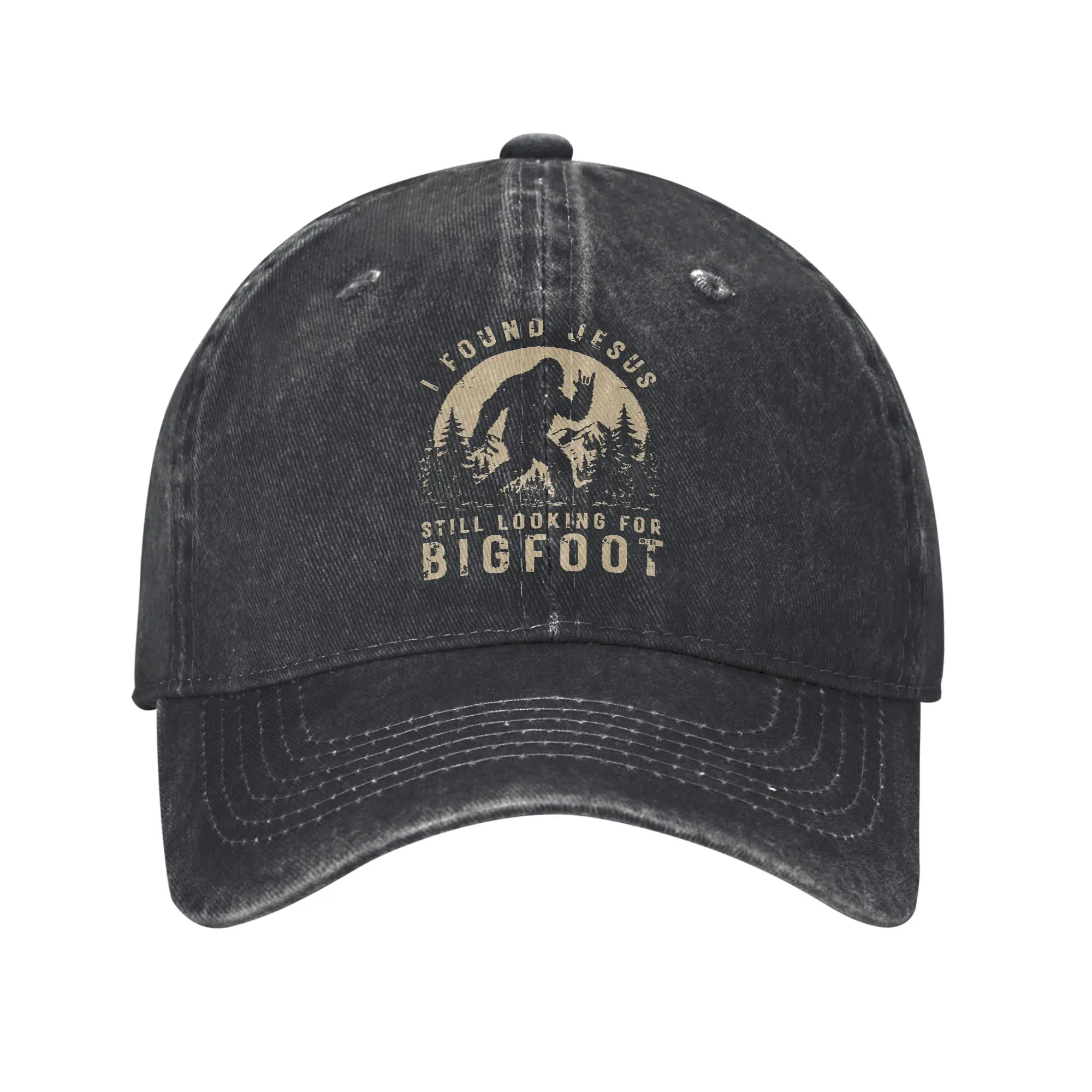 Retro I Found Jesus Still Looking Bigfoot Casual Baseball Cap Spring  Trucker Hat Sun-Proof Female Male Trendy Baseball Caps