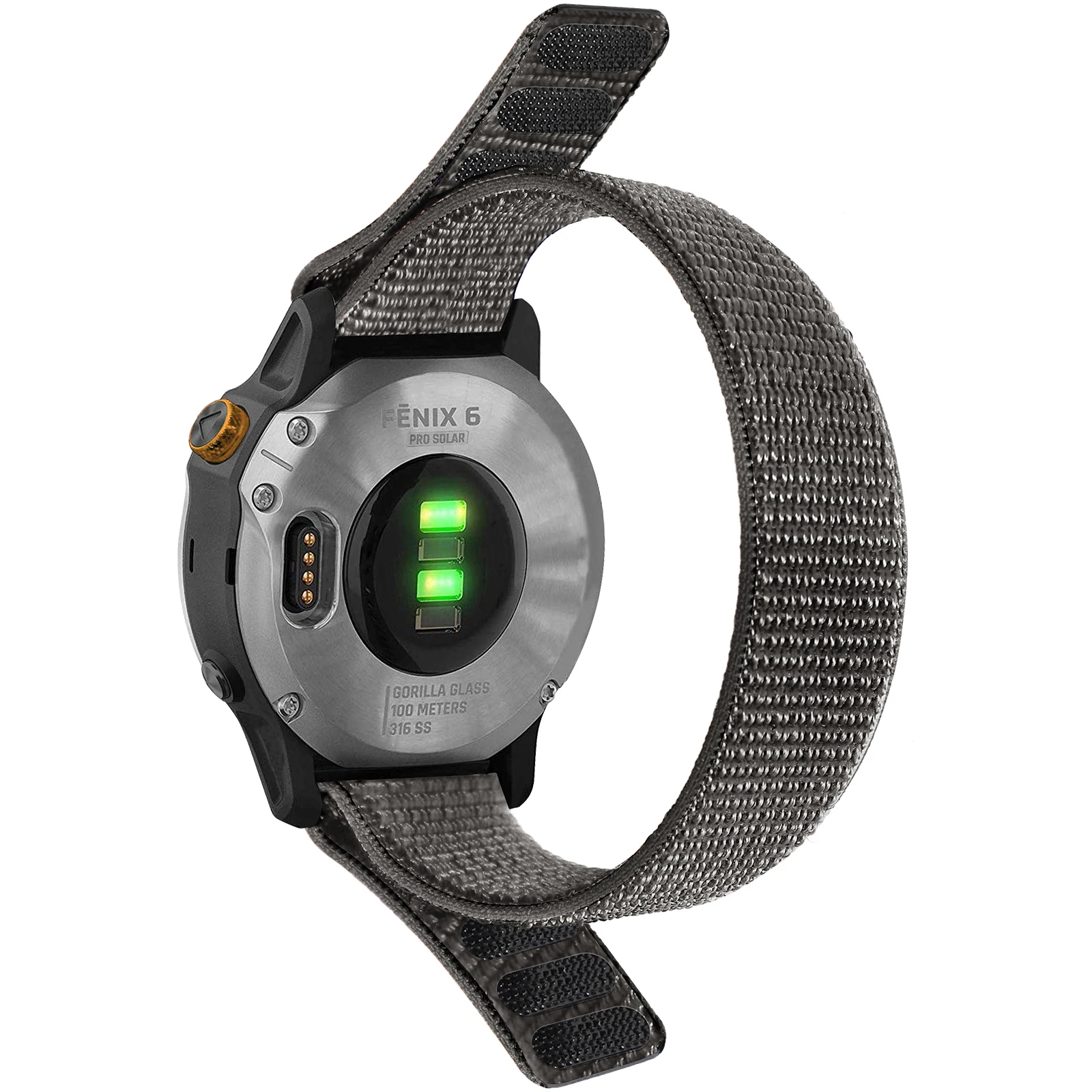 Correia de relógio de nylon tecida, Correias ultraleves para Garmin Fenix 6, Fenix 7, Forerunner 955, 945, 935, 22mm, Fenix 6 Pro, Fenix 5 Plus