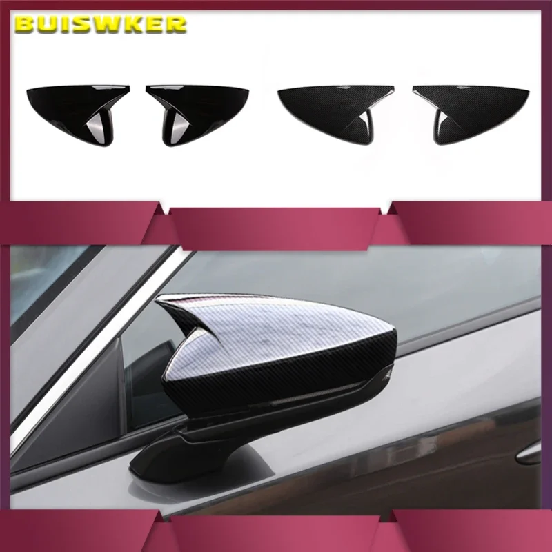 

ABS Carbon fibre For Mazda 3 Axela 2019 2020 2021 Accessories Car rearview mirror cover frame Cover Trim Car Styling