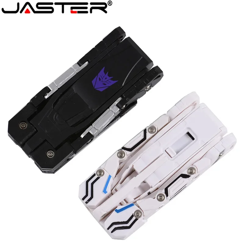 JASTER Hot Sale 2.0 U Disk 64GB Pen Drives 32G Special Offer Cartoon Character 16G Cool Transformation Robot Gift