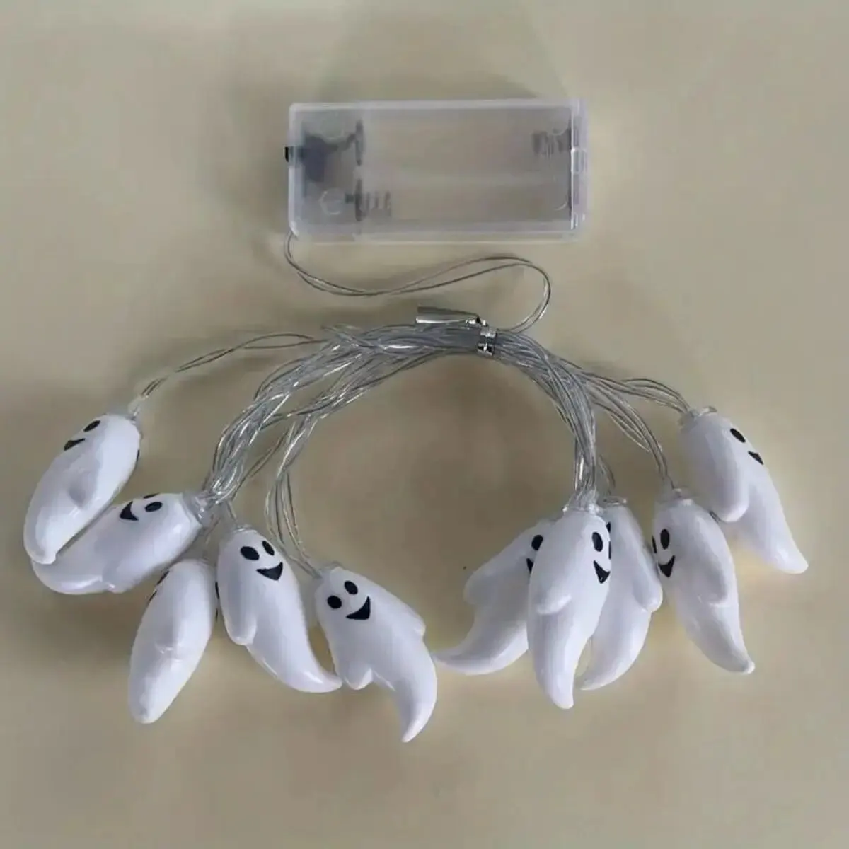 1PC Halloween LED String Light Battery Powered Indoor Decoration Lamp Portable Spooky Lighting For Home Party Yard Haunted House