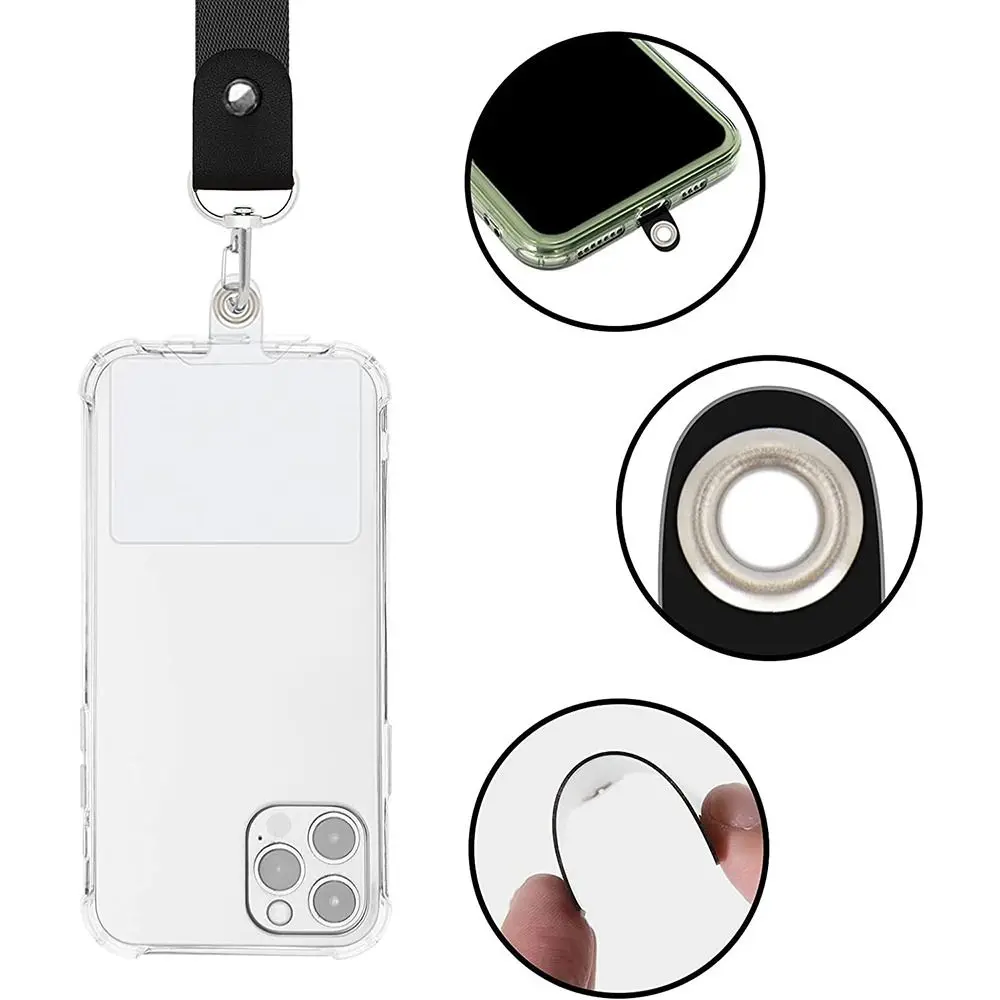 PVC Phone Tether Tab Replacement Transparent Universal Phone Lanyard Patch Durable Phone Strap Smartphones