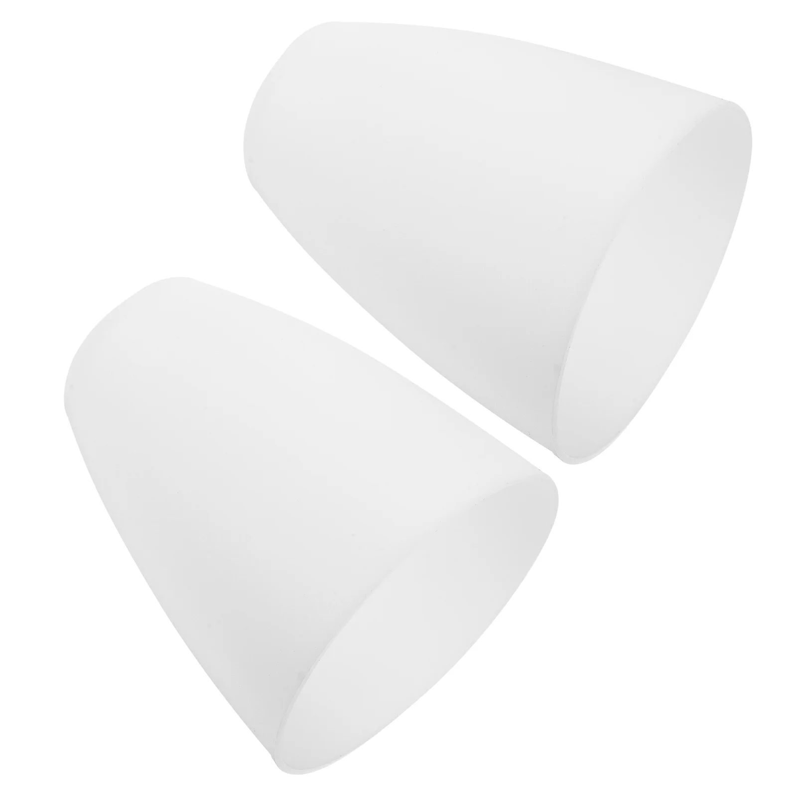

2pcs Plastic Lamp Shade Table Light Cover Horseshoe Design For Home Hotel Decor Replacement Lampshade Sturdy Modern Style Soft