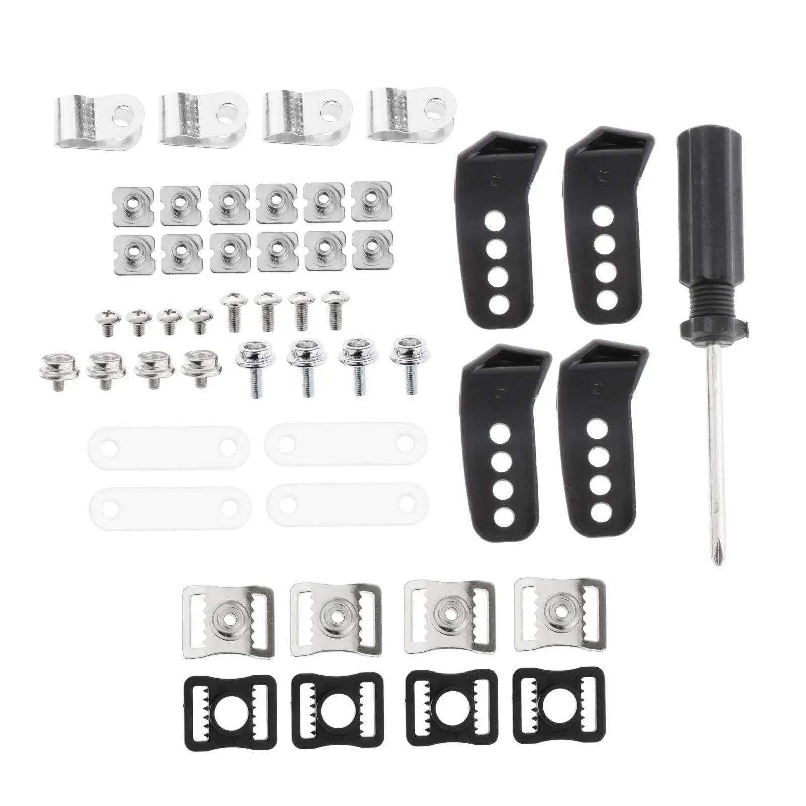 35 Pieces Football Helmet Repair Kit Safe Helmet Screws R Shape Clips Repair for