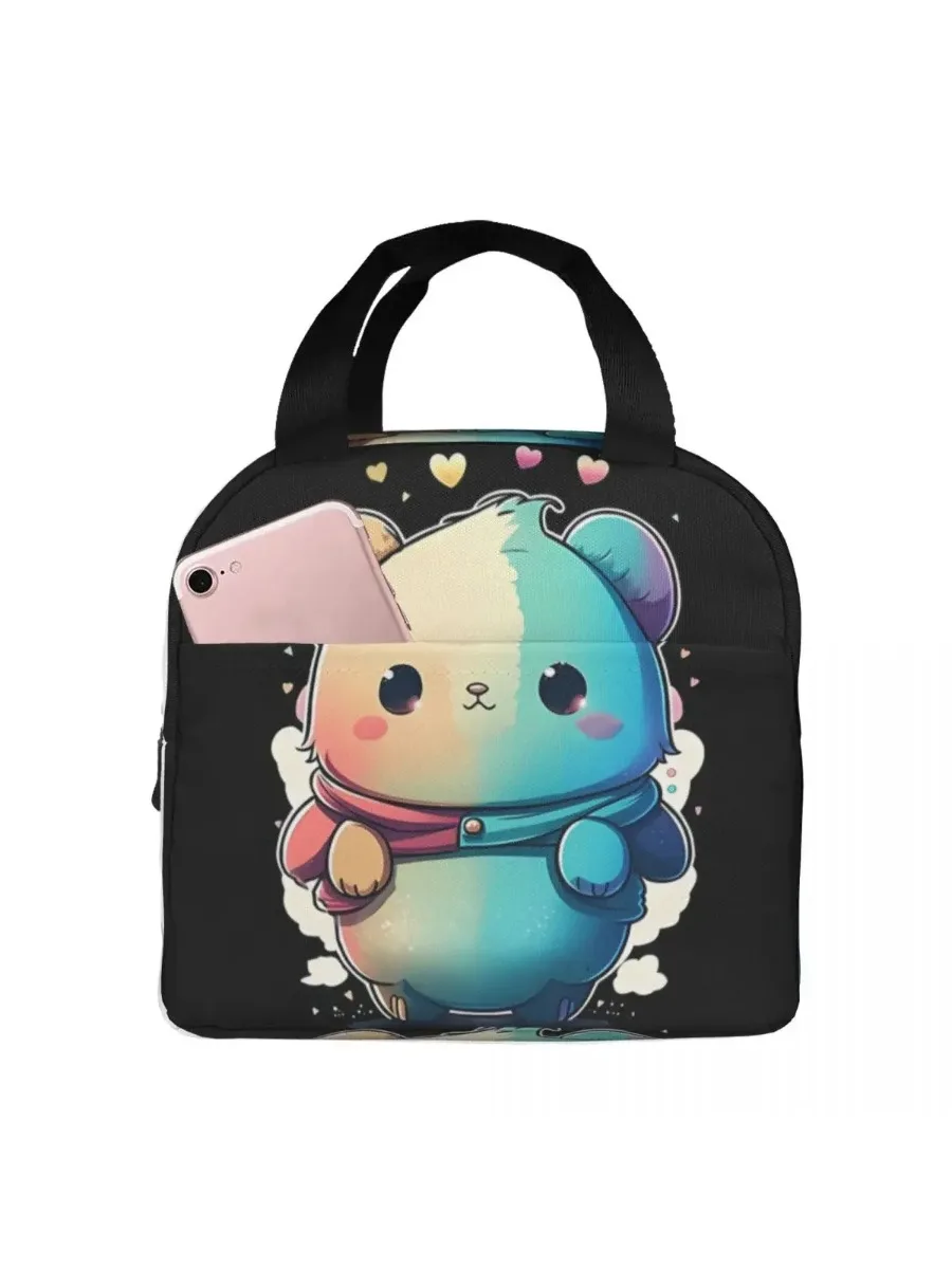 Night Garden Cat Insulated Lunch Bag Gothic Women Kids Cooler  Thermal Portable  Box Ice Pack Tote