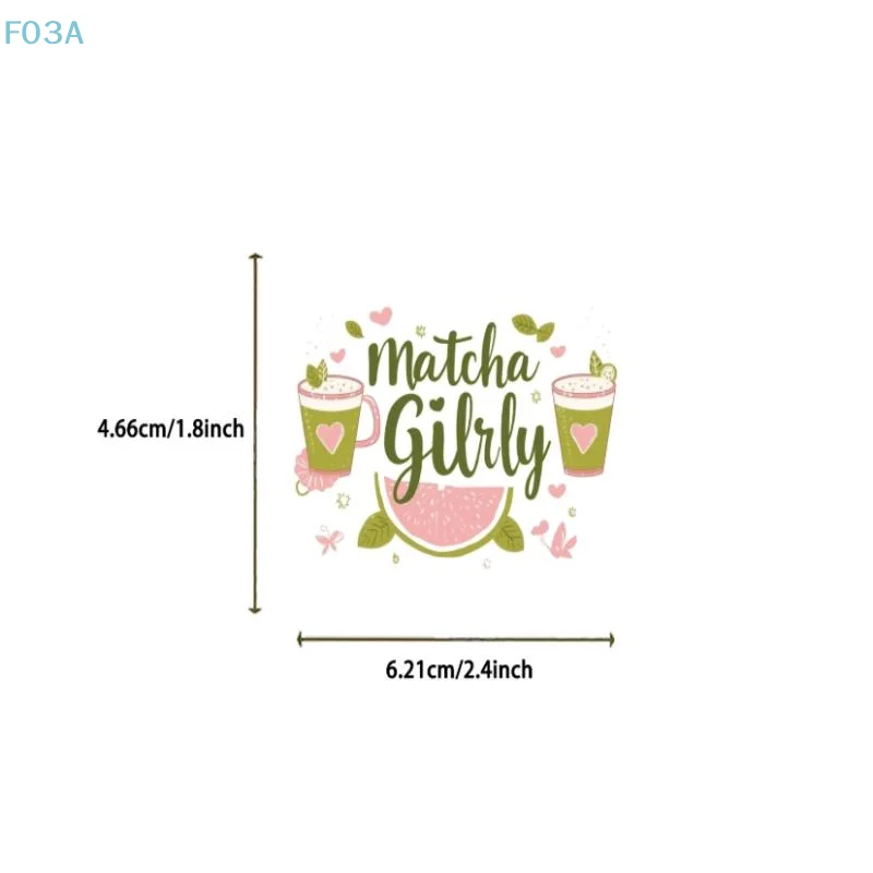 50Pcs ​Waterproof Decals Cute Matcha Stickers Scrapbooking Phone Luggage Skateboard Matcha Girly DIY Stickers