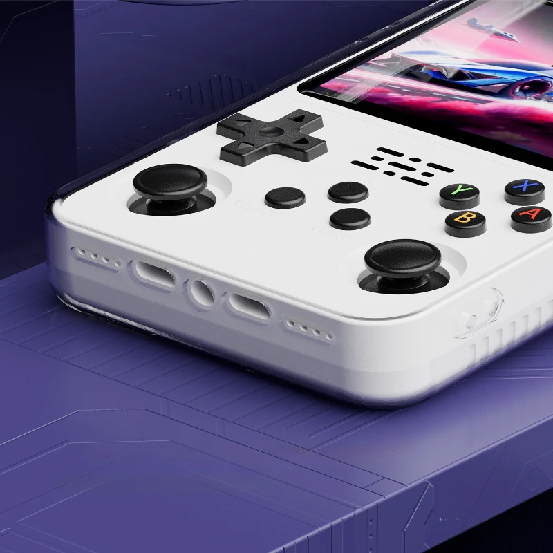 Capa TPU transparente para Anbernic R36S - Soft Shell Slim-Fit com recortes de precisão