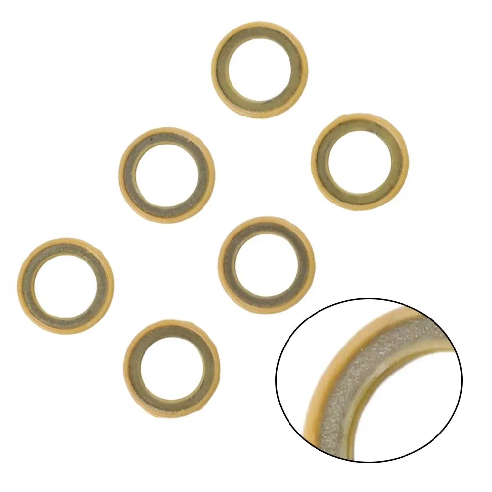 Drain Screw Seal Washer Set 6 PCS 26-830749 Replacement For Mercury For MerCruiser For Marine Fits Impeller Kit 47-43026Q06