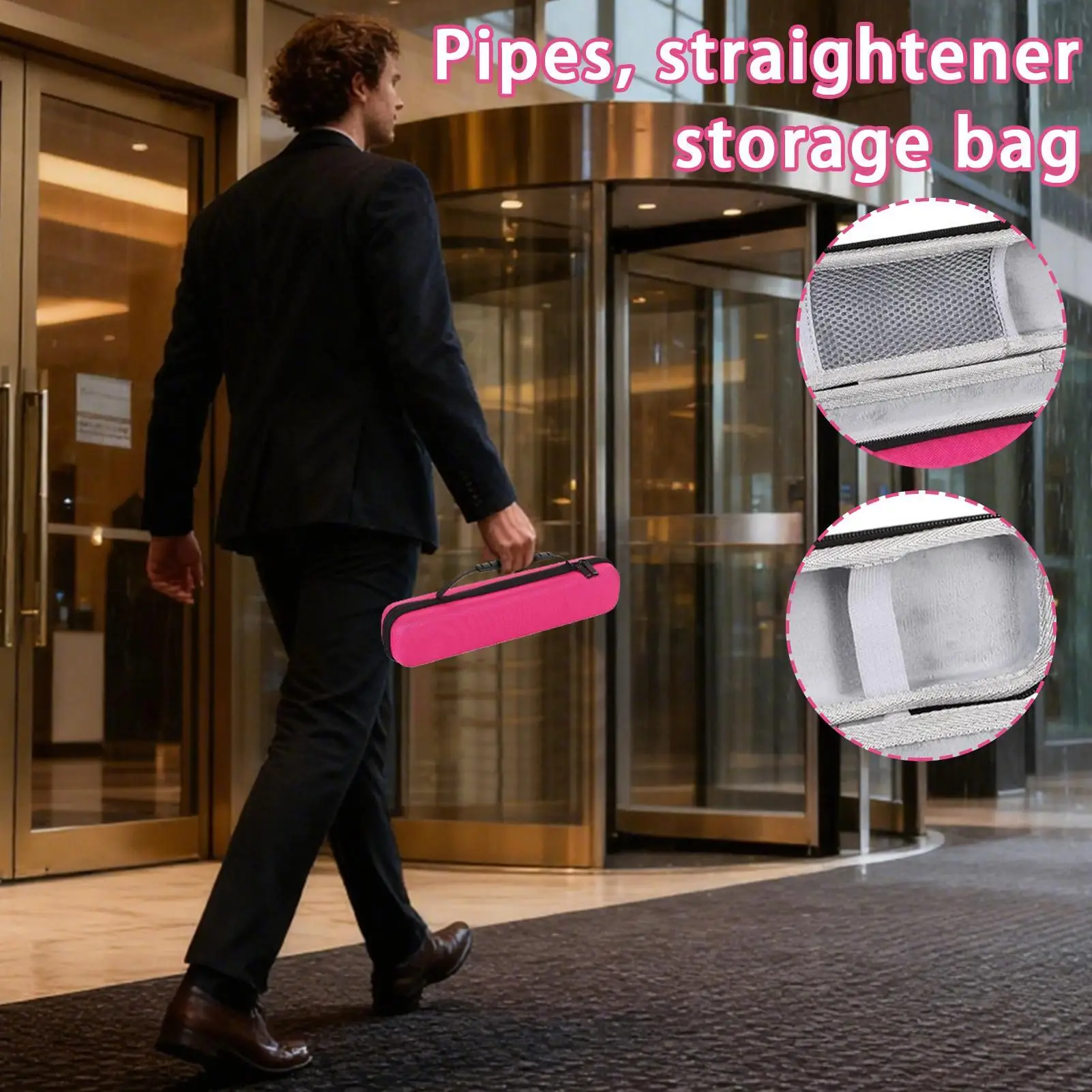 

Чехол для флейты, противоударный чехол из ЭВА высокой плотности, стайлер для волос, сумка для хранения утюга для музыкальных инструментов