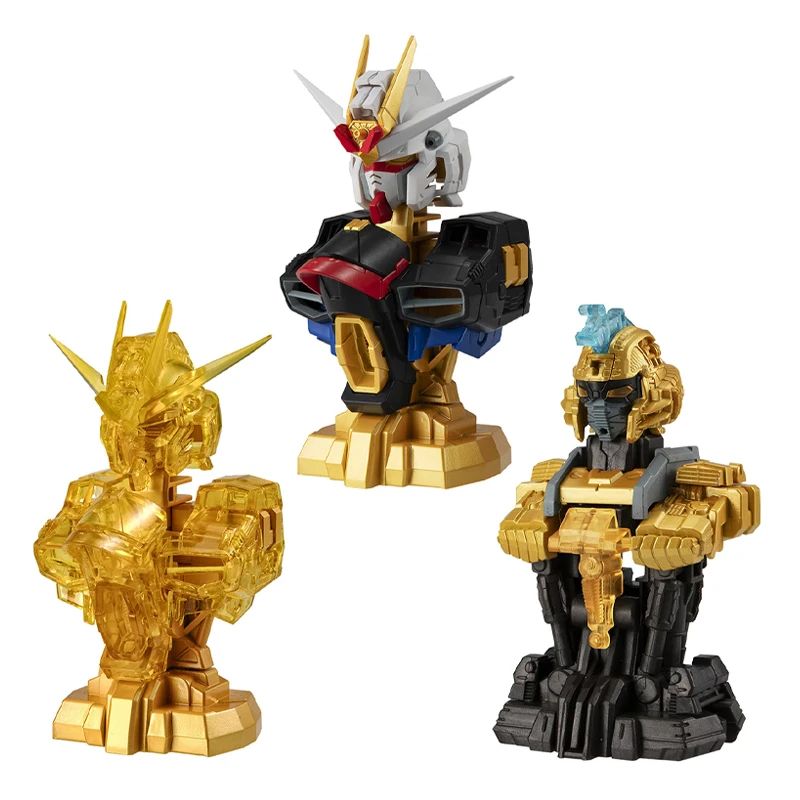 

Bandai 3PCS Gashapon MS MECHANICAL BUST 06 STRIKE FREEDOM GUNDAM TYPE II Anime Toys For Kids Action Figure Gifts Collectible