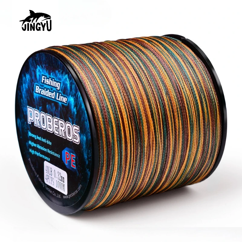 

JINGYU 4X TriPoseidon Series 4 Strands Multifilament Fishing Line 300M PE Braided Line Smooth Carp Fishing 15lb 20lb 25lb 30lb