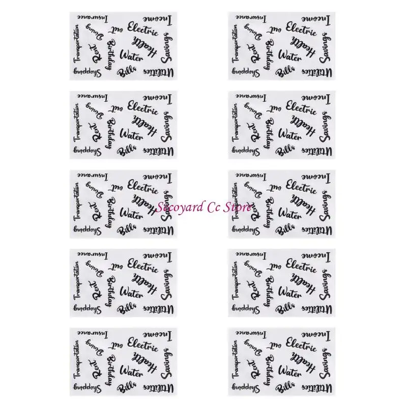 N3UC Sticky Index Tabs Book Tabs Multi-Colored Sticky Tabs Writable Index Labels Colorful Letter Stickers for Planner Folder